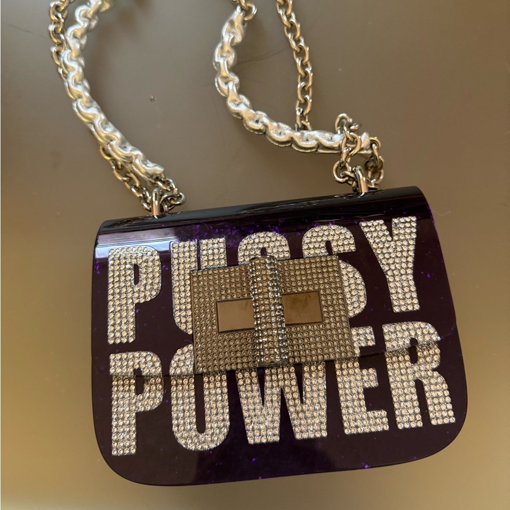 Tom Ford Iconic P*ssy Power Acrylic Glitter Bag